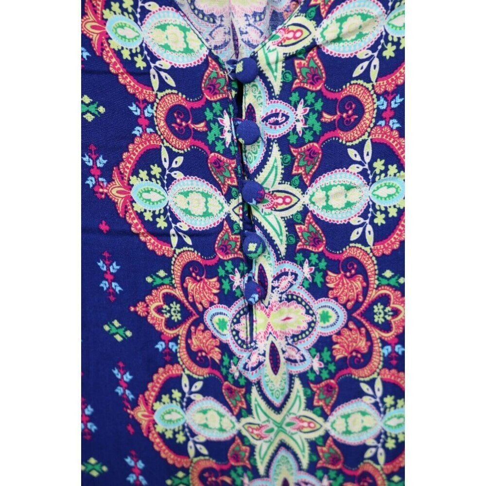 Adrienne Vittadini 3/4 Bell Sleeve Tunic-Size 3X-BOHO-Whimsigoth - Picture 4 of 12